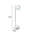 thumbnail image 3 of Led Desk Lamp Eye Protection Reading Light Battery Operated Portable Bedside Table Lamp for Students Dorm Room Study Desk, UKHBMC | White, 3 of 6