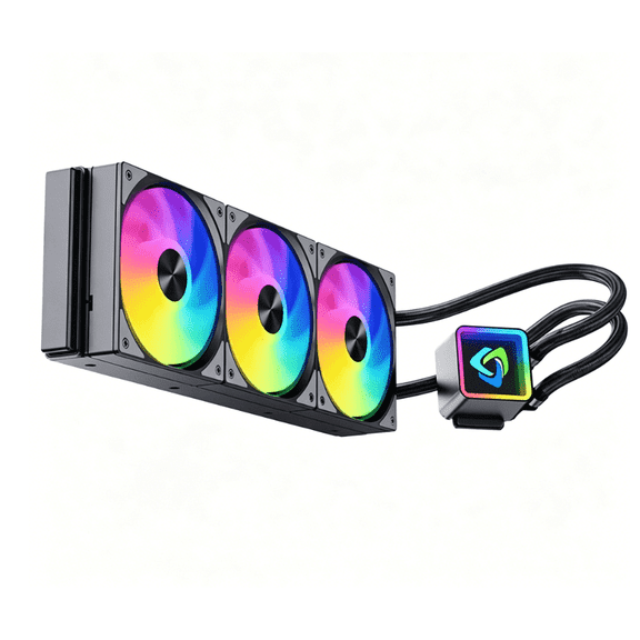 KurieTim 360 A-RGB Aio Liquid CPU Cooler, 3x120mm ARGB Fans for Intel LGA1700/1200 AMD AM5/AM4