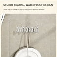 thumbnail image 6 of 5 Pack Hanging Jewelry Organizer,Self-Adhesive Jewelry Hooks,Clear Wall Mounted Jewelry Hanger,Necklace Display Holder(Beige), 6 of 8