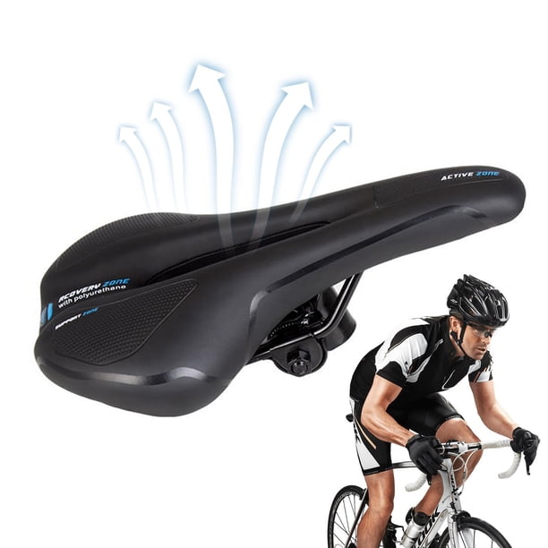 Asiento de bicicleta Shakven, extra suave, cómodo y transpirable, de espuma y gel