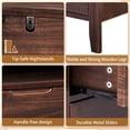 thumbnail image 6 of UBesGoo Nightstand 2 Drawer Dresser Side Table, Soild wood & MDF with Solid Wood Veneer, Brown, 6 of 13