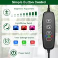 thumbnail image 4 of YOPTOP LED Grow Lights for Indoor Plants   Smart Full Spectrum USB Small Plant Lights with Auto On/Off Timer for Home Decoration  Height Adjustable  Warm White,redblue, 4 of 9