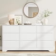 thumbnail image 3 of Commode à 9 Tiroirs avec Rangement Profond et Dessus Grand, Garde-Robe Moderne de 59,1 Po, Grande Commode, Longue Commode de Rangement pour Chambre, Salon, Couloir, Chambre d'Enfant, 3 of 7