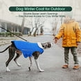 thumbnail image 7 of Kuoser Dog Winter Coat Waterproof and Windproof Snow Jacket, Reflective Cold Weather Dog Clothes, Blue, medium, 7 of 7