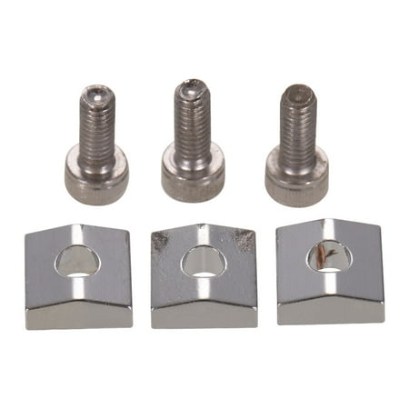 

Romacci Electric Guitar Tremolo String Locks Strings Locking System Metal Nut Block & Clamp Hex Screws Guitar Parts Accessories Pack of 3 Sets