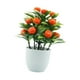 thumbnail image 4 of Pequeña planta falsa, plantas artificiales en maceta, decoración floral creativa, fruta artificial Naranja, 4 of 9