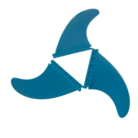 Board Fin, Surfboard Fins, Detachable Centre Fin and Side Fins, Nylon Fin, Surfing Tail Rudder for Surfing Board Repair Blue