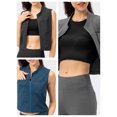 thumbnail image 2 of Chaleco de mujer Chaleco deportivo para mujer Chalecos casuales sin mangas con cremallera Tomshoo Chaleco de mujer, 2 of 7