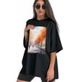 thumbnail image 3 of Plus Size Shirt for Women Black Tops for Women Short Sleeves Shirt for Women T Shirt Crewneck Shirt for Women XL, 3 of 5