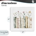 thumbnail image 4 of Stupell Industries Farmhouse Floral Stories Library Canvas Art, 17 x 17, by Svetlana Aleynikova, 4 of 8
