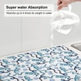 thumbnail image 6 of Kdxio Hand Drawn Snake for Dish Drying Mat,24*18 inch Absorbent Dish Drainer Kitchen Counter,Large Size Dish Drying Pad for Countertops,Draining Racks, 6 of 9