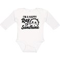 thumbnail image 3 of Inktastic Im a Happy Ray of Sunshine with Happy Sun Boys or Girls Long Sleeve Baby Bodysuit, 3 of 5