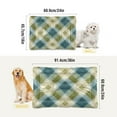thumbnail image 3 of Cozy Mat Pet Bed Indoor Outdoor Warm Soft For Cat Dog Puppy(S/M) Green&beige Tartan Pattern, 3 of 6