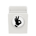 thumbnail image 1 of Ok gesto silueta patron Estuche de escritorio, 1 of 4