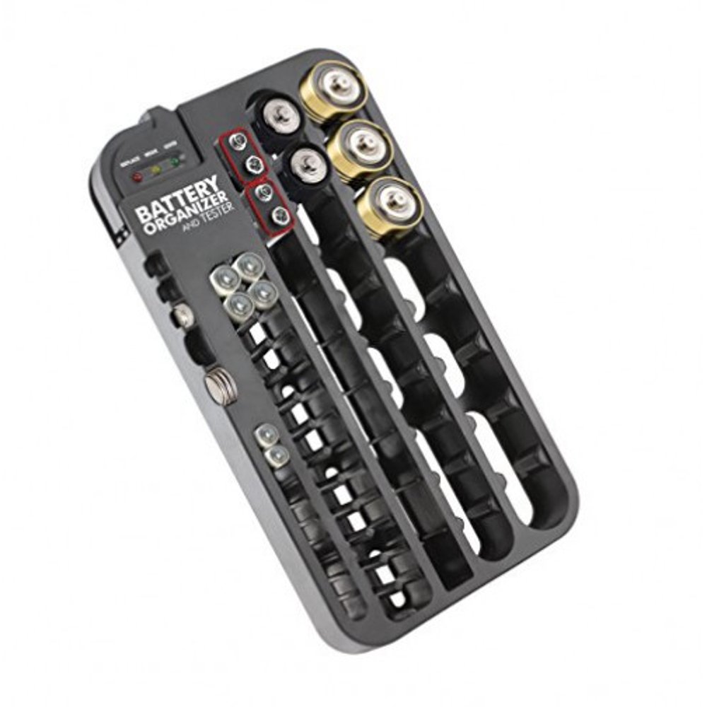 Kovot Battery Organizer with Removable Tester up to 72 Batteries Wall