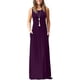 thumbnail image 1 of Vestido largo suelto sin mangas de verano para mujer Vestido largo casual con bolsillos Adepaton FSHY034-153, 1 of 2