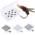 thumbnail image 5 of 20/10Pcs Fly Fishing Lure Bait Fly Hook for Trout Perch Grayling Salmon Sizel 20Pcs, 5 of 8