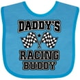 thumbnail image 3 of Inktastic Daddys Racing Buddy Car Flags Boys or Girls Baby Bib, 3 of 4