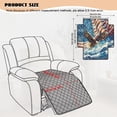 FOR U DESIGNS American Flag Eagle Wave Print Recliner Chair Covers for ...