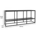 thumbnail image 5 of 65 Inches Wood and Metal TV Stand with Open Shelf, Black, 5 of 5