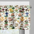 thumbnail image 3 of Ambesonne Nature Valance Pack of 2, Mushrooms Wild Organic, 54"X18", Multicolor, 3 of 5