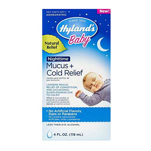 Hylands Baby Nighttime Mucus Plus Cold Relief Congestion, Homeopathic