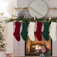 thumbnail image 2 of Paquete de 6 calcetines navideños Calcetines navideños clásicos de punto rojo y verde de 18 pulgadas Decoración navideña clásica de gran tamaño Decoración navideña para el hogar Sincero  Producto electrónico, 2 of 4