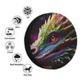 thumbnail image 4 of Goofa Colorful Dragon Head Profile Pattern Universal Tire Cover for Jeep, SUV, Truck, and Trailer – Waterproof, UV-Resistant,Easy to Install, Fits 14"-17" Tires-16 inch, 4 of 5