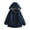 Navy, variant on Kid's Ski Jacket Waterproof Winter Coat Boy's and Girl's Fleece Snowboarding Jackets with Detachable Hood Khaki