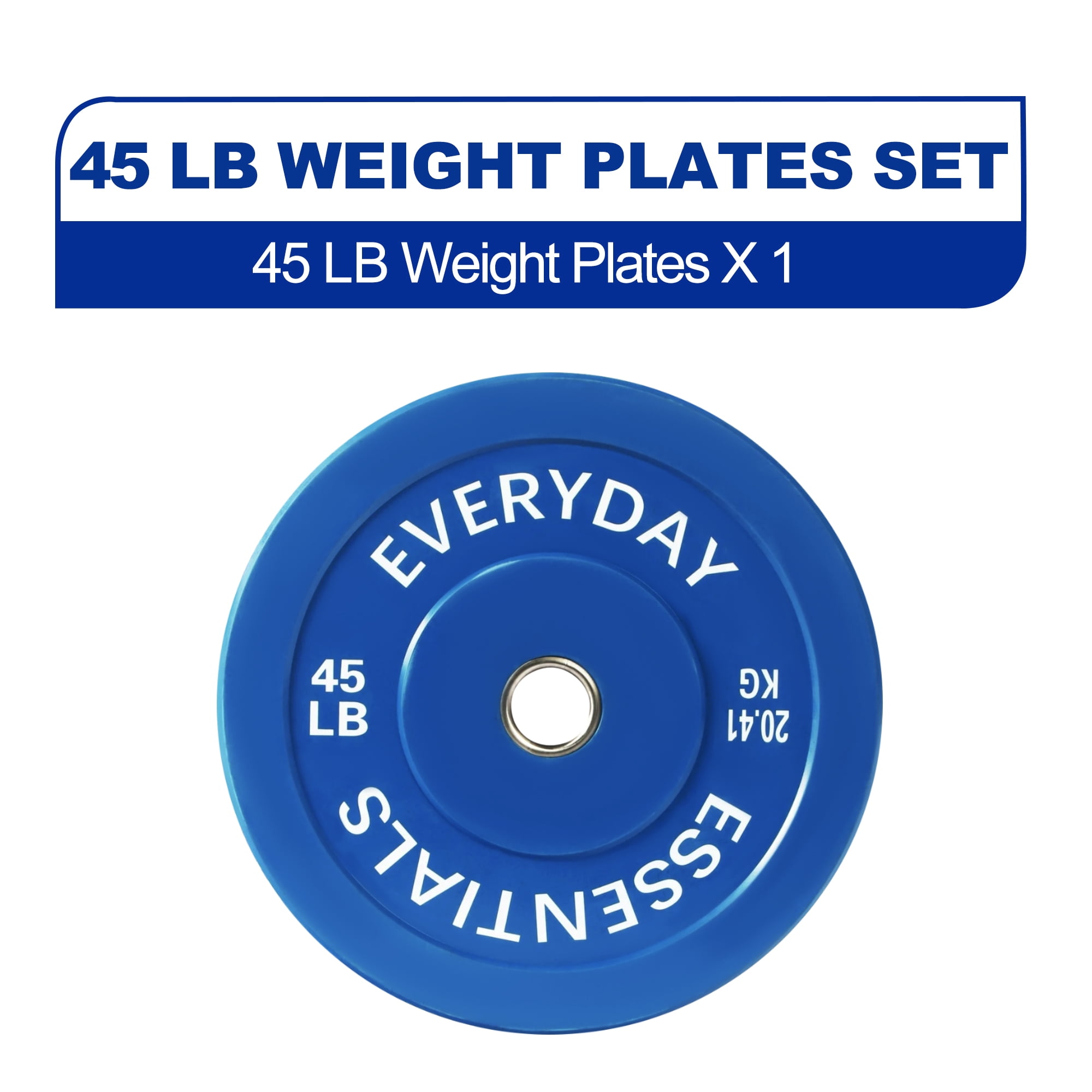 BalanceFrom Olympic Bumper Plate Weight Plate with Steel Hub, Colored, 210 lbs Set