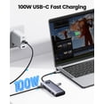 thumbnail image 3 of ORICO 8-in-1 USB C Docking Station Dual Monitor Laptop Docking Station with HDMI 4K@60Hz, VGA,PD 100W, RJ45 Ethernet,USB Ports for Macbook Air, Macbook Pro, 3 of 10