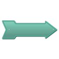 thumbnail image 1 of SignMission P-ARROW10-999742 10 x 30 Po Large Flèche de Menthe Signe, 1 of 4