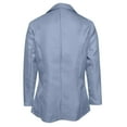 thumbnail image 4 of RYRJJ Womens Casual Blazers Long Sleeve Lapel Open Front Button Work Business Blazer Jackets with Pockets(Light Blue,S), 4 of 4