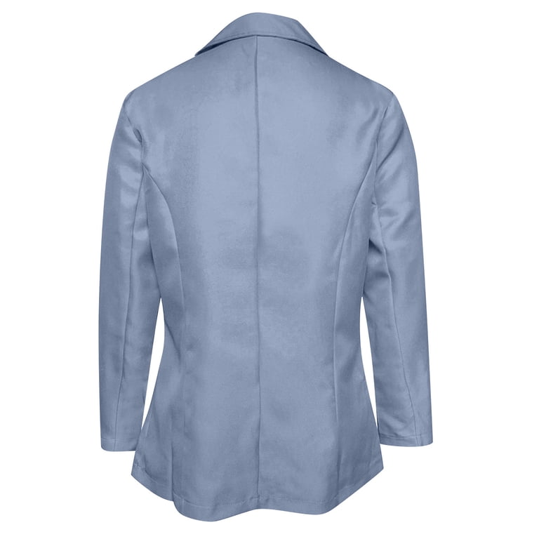 Hvyesh Plus Size Blazer for Women Basic Solid Button Down Work 