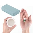 thumbnail image 4 of Unique Bargains 1 Pc 3 Compartment Single Layer Pill Case Durable for Travel Blue, 4 of 6