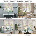 thumbnail image 3 of Easter Swag Curtains for Kitchen/Bedroom/Living Room, Country Gnomes Duck Floral Eggs Pink Buffalo Check Scalloped Curtains 63 Inch Long, Window Swag Topper Curtains Valances 2 Panels Set 36"x63", 3 of 8