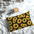 thumbnail image 5 of Pofeuu Sunflower 6 Print Polyester Microfiber Plush Pillowcases, Super Soft and Cozy Pillow Case Covers with Envelop Closure（Pillow core not included）-16"x24", 5 of 6