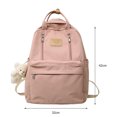 thumbnail image 2 of Mochila escolar informal con colgante de oso mochilas de viaje mochila deportiva para ir de compras, 2 of 9