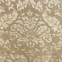 Fabric Mart Direct Cream Burnout Velvet Fabric By The Yard, 54 inches or 137 cm width, 4 Continuous Yards Cream Velvet Fabric, Damask, Upholstery Drapery Curtain Wholesale Fabric, Window Treatment