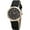 Black, variant on Blekon Collections Women's 35mm Case Curve Angled Bezel Leather Buckle Strap Watch