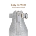 thumbnail image 4 of DREAM PAIRS Girls Dress Sandals with Back Zipper Sparkly Low Heel Party Sandals for Toddler Little and Big Kids, 4 of 6