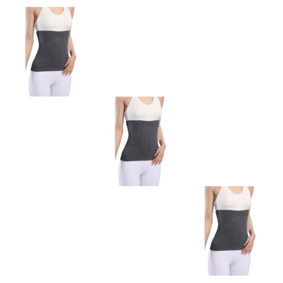 Thinsony Breathable And Moisture Absorbing Waist Back Support For Added Comfort Skin thickened grey XL 3Set