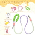thumbnail image 3 of Uxcell Dog Leash with Padded Hands Free, 6.6ft/2m Adjustable Bungee Dog Training Leash, No Pull Heavy Duty Rope(Blue Pink, Pink Bag), Intended for Large Medium Pet Running/Hiking/Walking, 3 of 7