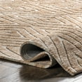 thumbnail image 2 of nuLOOM Clarinda Carved Diamond Area Rug, 4' x 6', Beige, 2 of 9