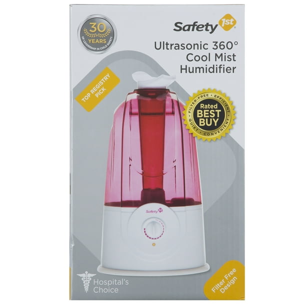 Safety 1st Ultrasonic 360° Cool Mist Humidifier, Raspberry - Walmart