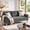 Dark Gray, variant on 70" Sofa, 3 Seater Sofa with Extra Deep Seats, Lofka Comfy Upholstered Big Loveseat Couch for Living Room, 2 Pillows, Gray Couch