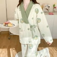 thumbnail image 2 of Conjunto de pijama de dos piezas de algodón para madre, ropa de maternidad para amamantar, cómoda, gruesa, para Otoño e Invierno, 2 of 5