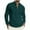 Green, variant on ZCFZJW Men's Long Sleeve Waffle Henley T-Shirts Fall Casual Quarter Button up V Neck Pullover Sweatshirts Lightweight Comfy Athletic T-Shirts with Pockets Black L