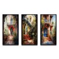 thumbnail image 2 of Designart "Country Cottage Entry Rustic Charm II" Farm Framed Wall Art Set Of 3 - White Country Frame Canvas Set For Living Room Decor, 2 of 6