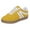 Yellow, variant on Tennis Shoes Womens Lace up Retro Classic Trainers Skate Shoes Fashion Suede Color Block Sneakers Nonslip Flat Walking Shoes Beige Size 6.5